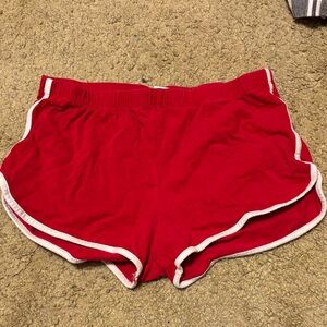 Bozzolo Red Women's Athletic Shorts